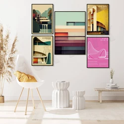 Zaha Hadid Art, Le Corbusier Architecture, Alvar Aalto Architect, Frank Lloyd Wright, Fallingwater Poster, Architecture Gifts