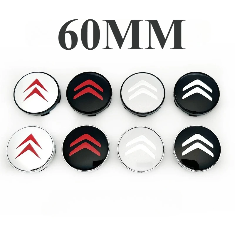 

60 мм 4 шт. колпаки центра колес автомобиля для Citroen C2 C3 C4 C5 C1 Elysee Berling Xsara Picasso Saxo Cactus DS6 наклейка на крышку ступицы