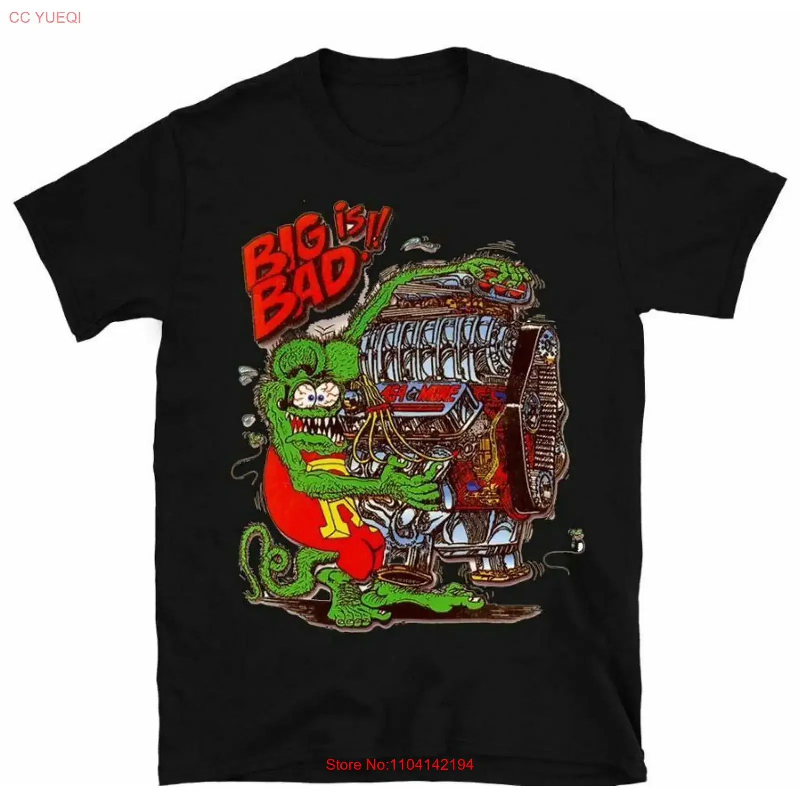 Дешевая футболка Ed Big Daddy Roth Rat Fink Outrageous Hot Rod EG059, винтажная, с эффектом потертости, унисекс, мягкая, дизайнерская одежда, слегка потертая.