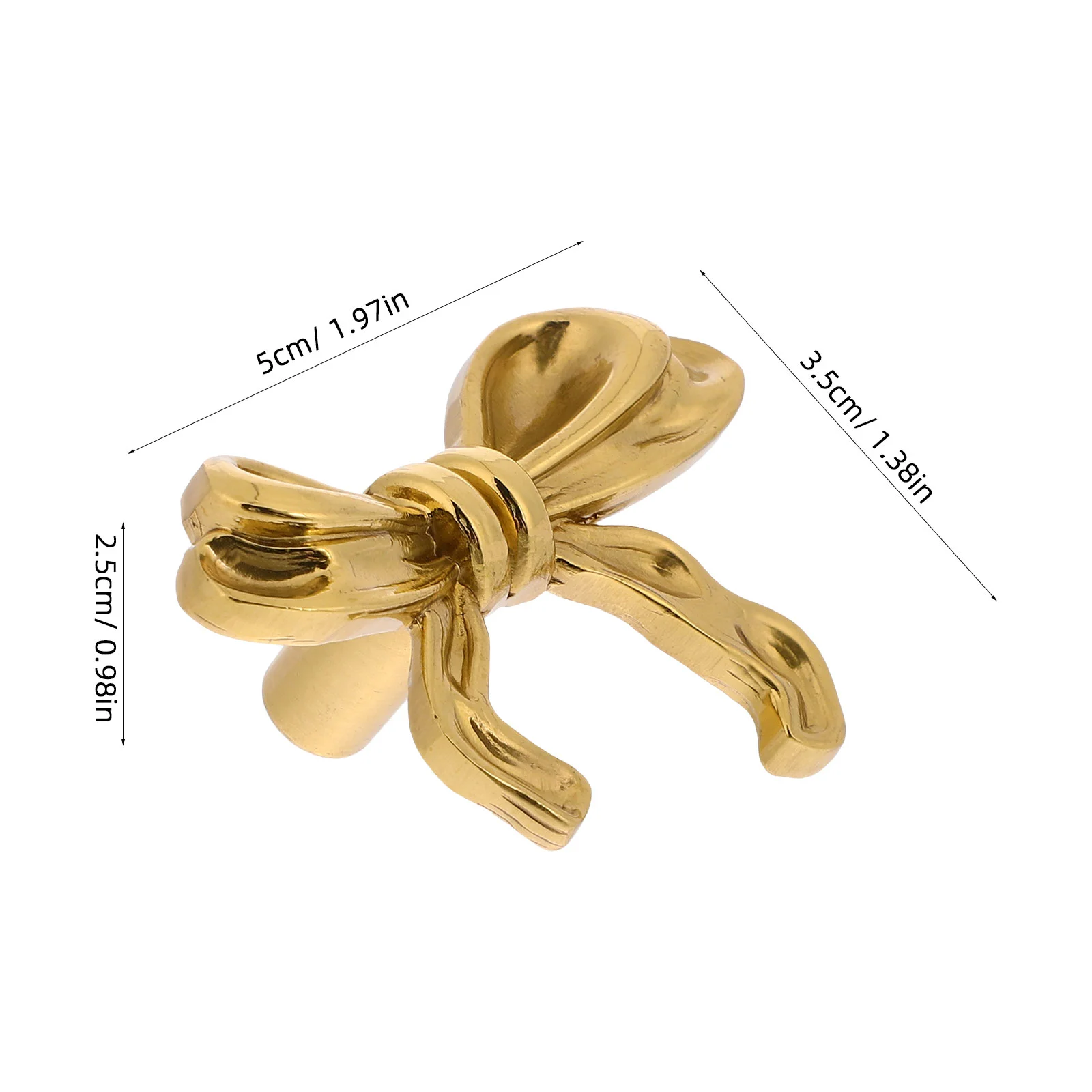 Decorative Bow Knobs Gold Drawer Pulls Handle Ceramics Furniture Handles Cabinet