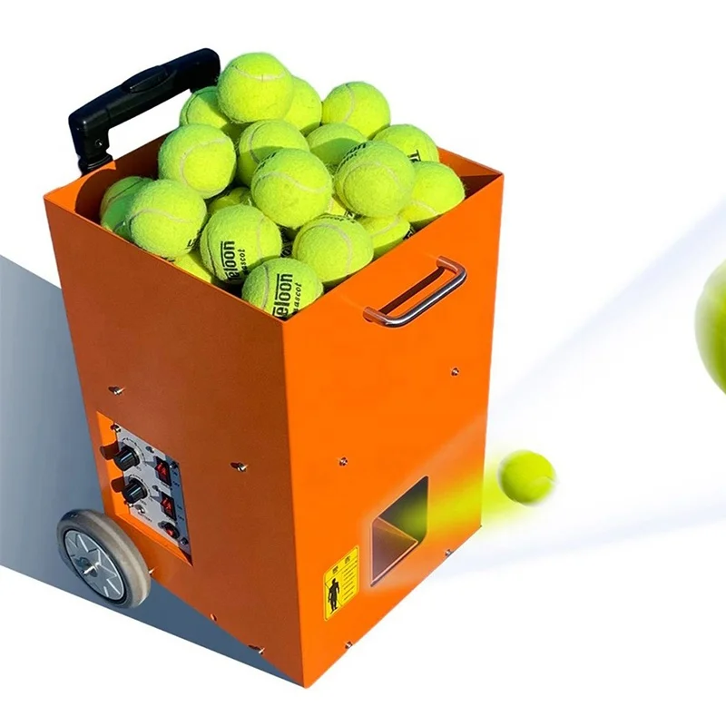 

Educational Service Robot Tennis Serve Machine Smart Auto Tennis Ball Launcher Machine Tennis Ball Training Shooting Machine