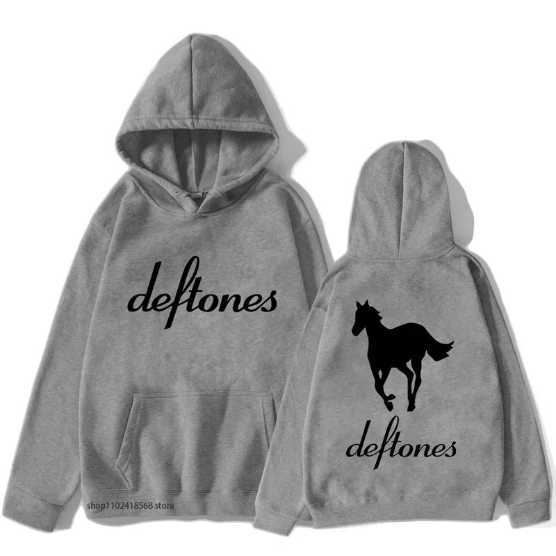 Deftones เสื้อมีฮู้ดฮิปฮอปผู้ชายรอบขนรอบวงทัวร์ขนเฟอร์ Goth Grunge pullovers ย้อนยุคสำหรับผู้ชายสตรีทแวร์ผู้หญิงเสื้อมีฮู้ด Y2k