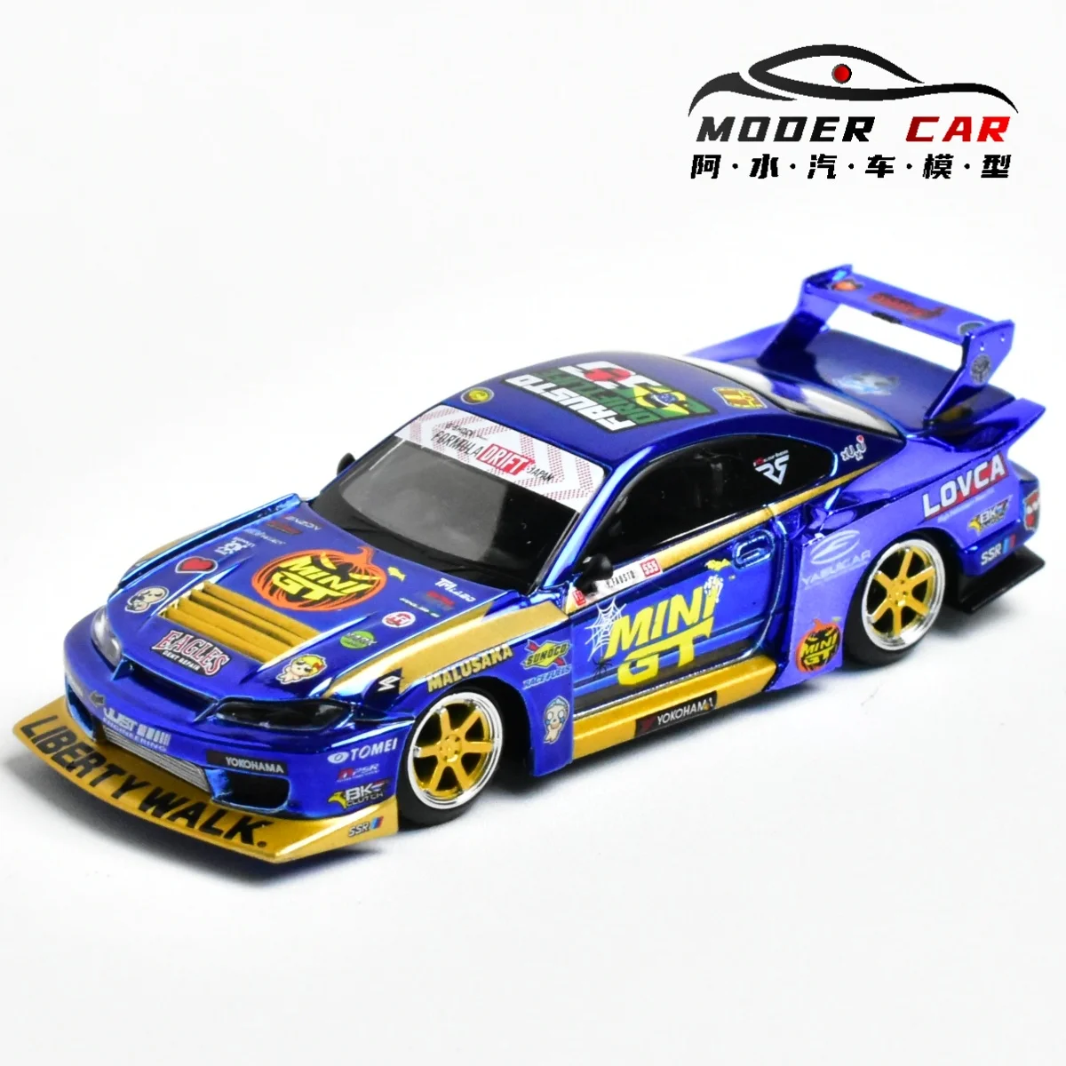 MINIGT TSM 1185 1:64 LB S15 SILVIA Diecast Model Car