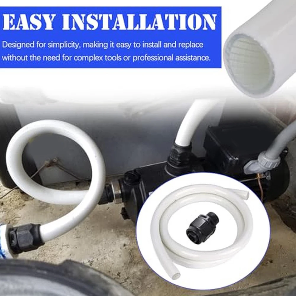 353020 6ft Pool Booster Pump Hose Kit Replacement For Booster Pump Automatic Pool Cleaners Hose With 3/4'' Threaded Adapter