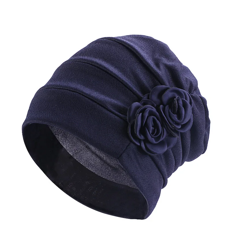 Headwear Beanie Hat Cap Twist Knot Floral Turban For Women Girl Chemo Head Wrap Soft Stretch Hair Loss Alopecia Fashion TS012