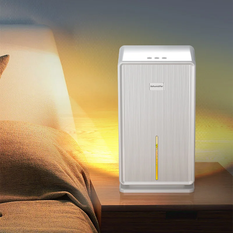 3L Home Dehumidifier Bathroom Dehumidifier Colorful Ambient Lighting Auto Shut-Off/Sleep Mode Negative Ion Purification Function