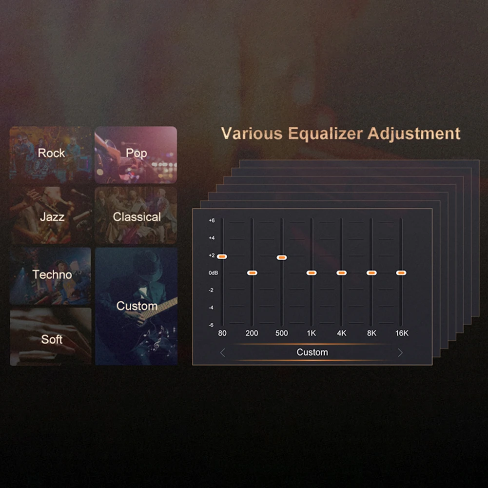 مشغل HiFi MP3 بدون فقدان DSD مشغل موسيقى الصوت الرقمي مشغل الصوت المحمول HiFi مشغل الصوت بدون فقدان يدعم ما يصل إلى 256 جيجابايت #5