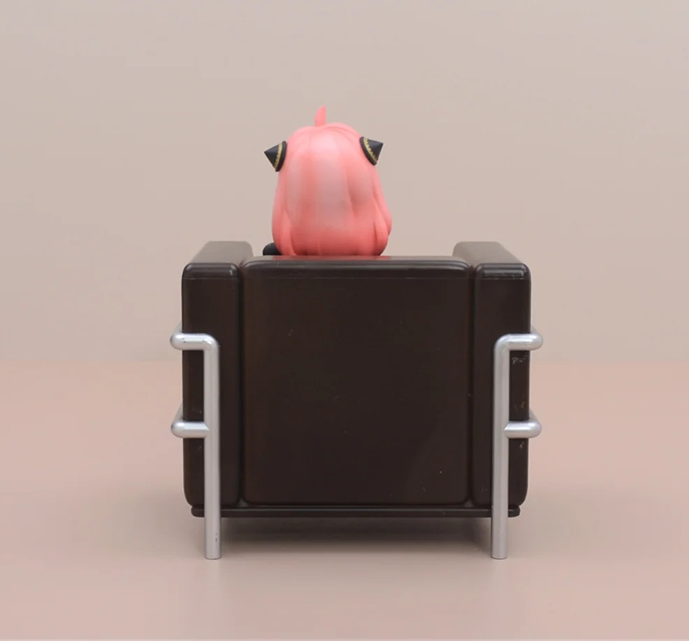 16cm อะนิเมะ Spy ครอบครัว Anya Forger รูปตุ๊กตารอบเดสก์ท็อปเครื่องประดับโซฟา Anya 3 หัวน่ารักรูปรูปปั้นของเล่น