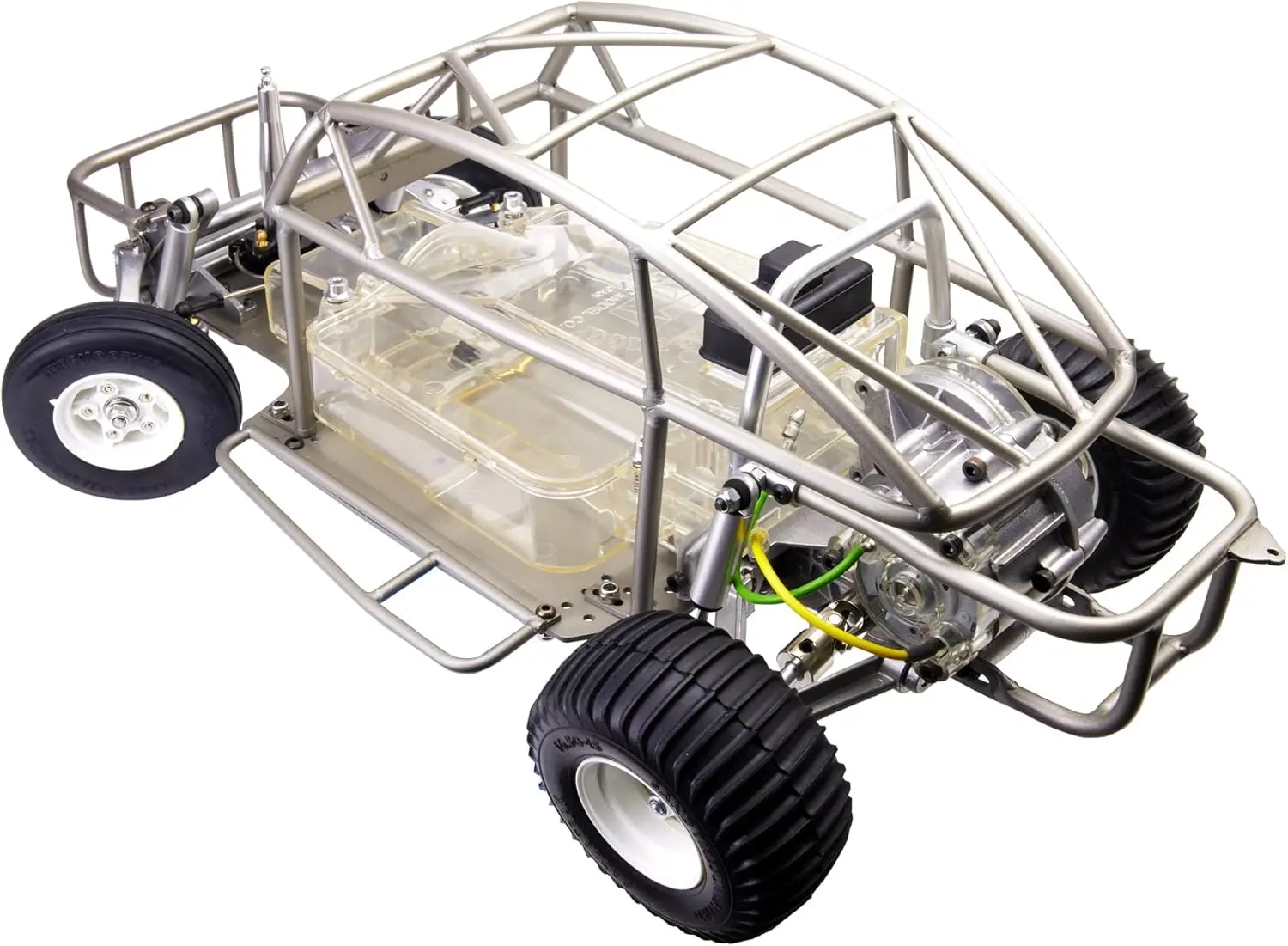 

Stainless Steel Chassis Equipped with Two Side Bumpers for Tamiya Racing Buggy Sand Scorcher Upgrade Replace