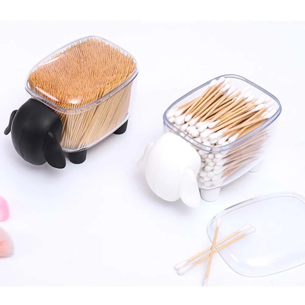 

Creative Animal Toothpick Box Acrylic Storage Holder Cotton Organizer Hygienic Eco-Friendly Kitchen