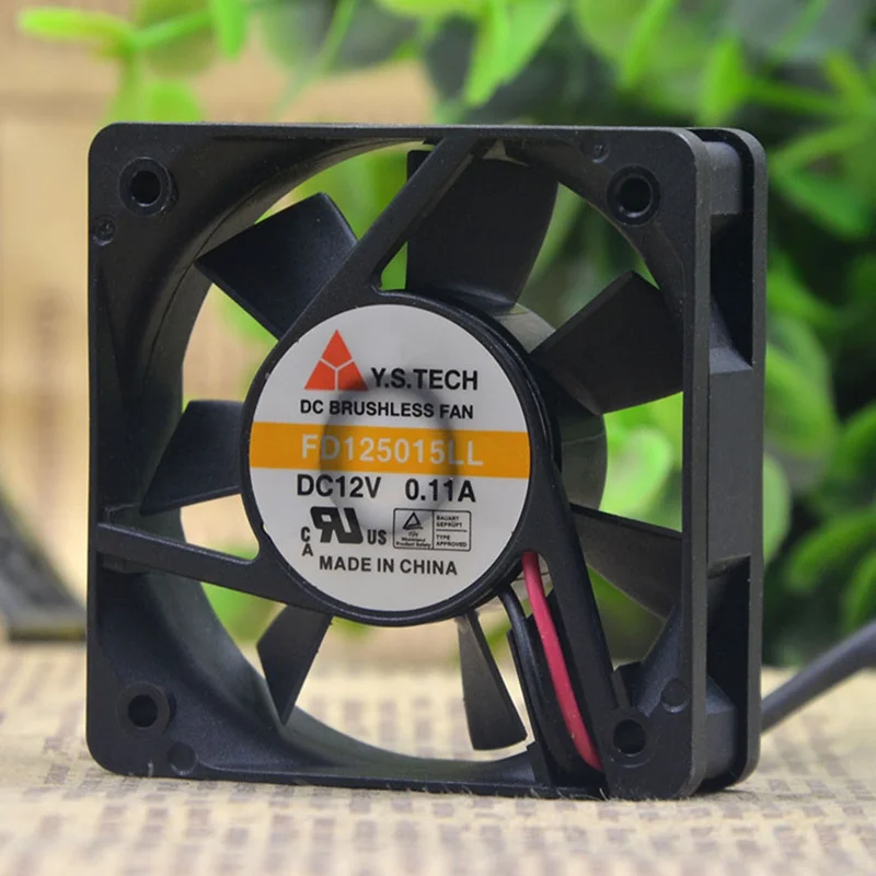 M  New Y.S.TECH FD125015LL DC12V 0.11A 2-wire cooling fan#QW
