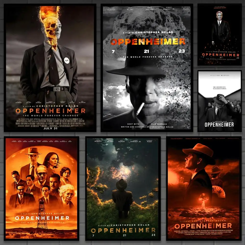 

o-Oppenheimer classic movie Poster Versatile HD Waterproof Wall Art Self-Adhesive Decor for Any Space Ideal Gift