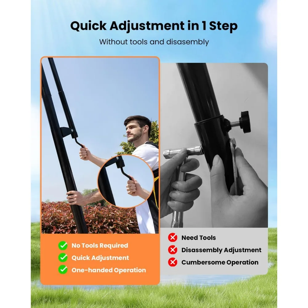 Obras de baloncesto ajustables para exteriores: aros en el suelo de 10 pies de altura con tablero inastillable y estilo profesional para mayor durabilidad