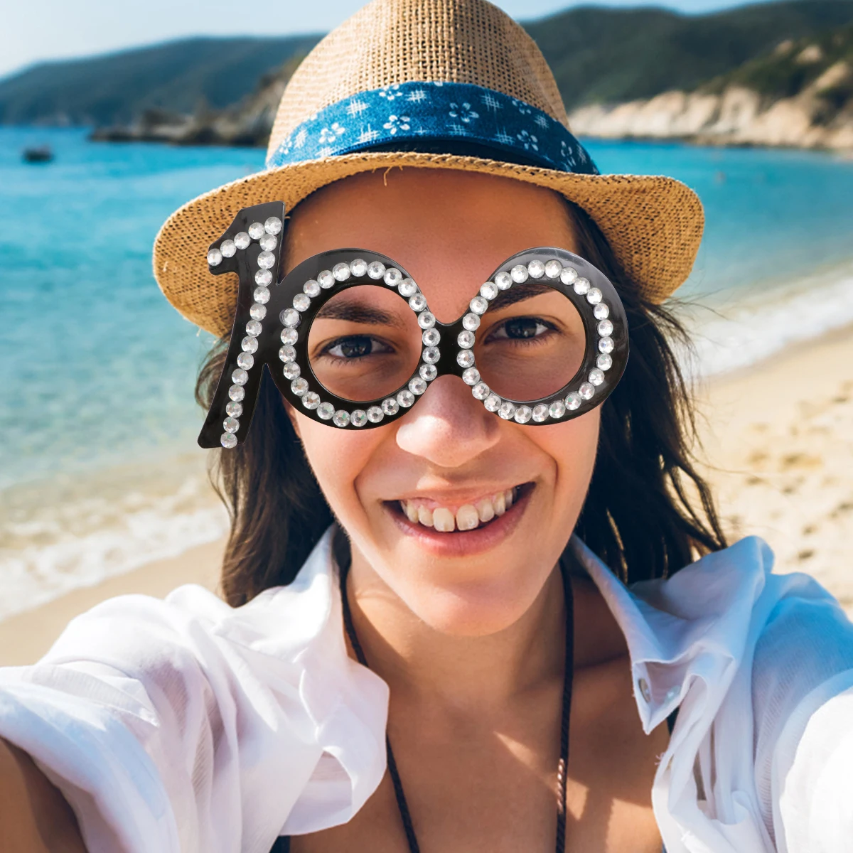 

1pc Digital Birthday Photo Prop Party Decorative Eyewear For Festival Carnival Decoration Unique Number Glasses Sunglasses