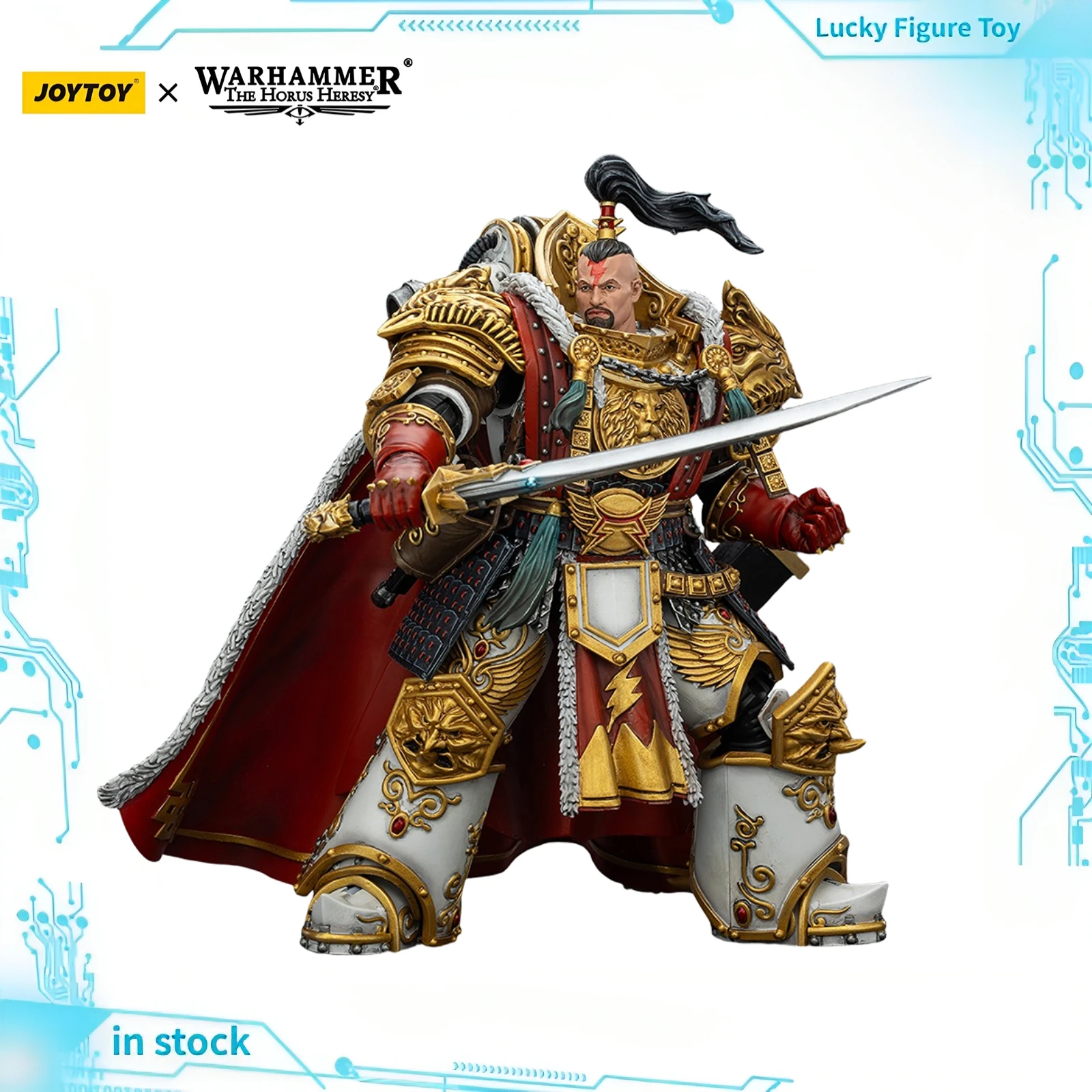 【Preventa】Figura de Acción JOYTOY Warhammer 40K White Scars Jaghatai Khan Primarca de la Legión V, Escala 1/18