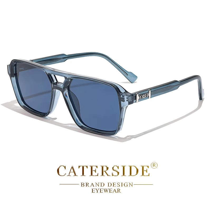 CATERSIDE Mode Punk Sonnenbrille Männer Quadratischen Rahmen Flache Top Doppel Brücke Hohe Qualität Sonnenbrille Frauen Party Festival Geschenke – Detail 17