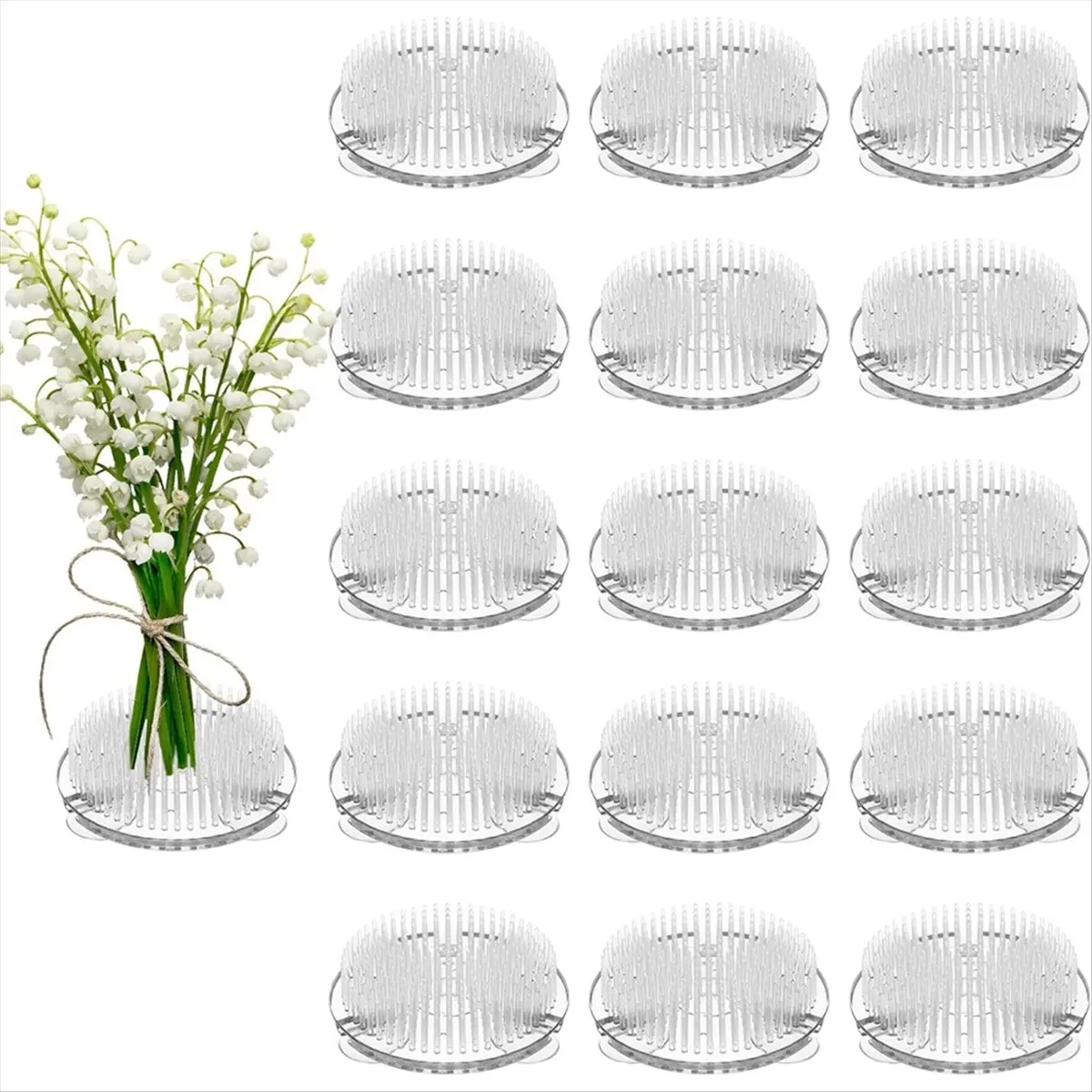 

*CLOS 16 Pieces Plastic Flower Frogs,for Vase Flower Pins Florist Supplies for Arrangements Summer Activity Wedding Decoration