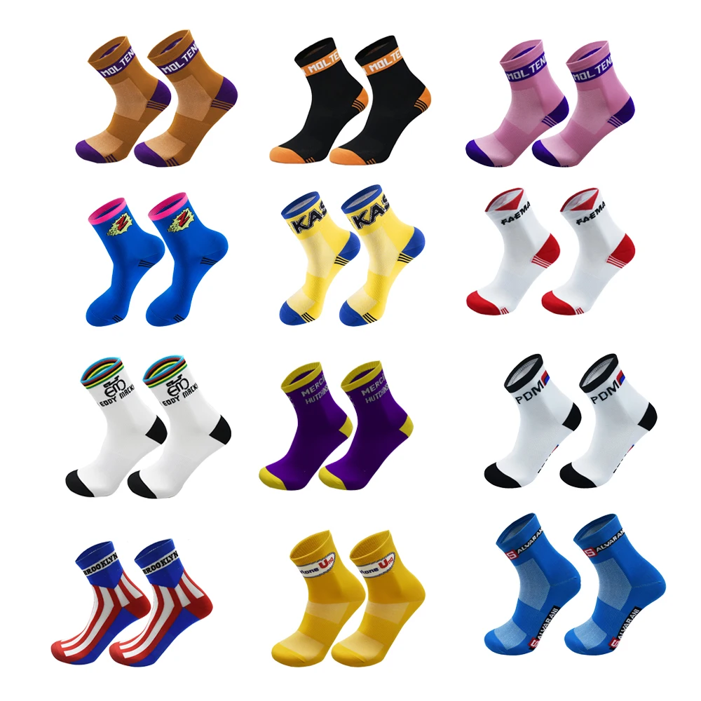 Retro Molteni Cycling Sock Kas Professional Sport Road Cycling Socks EDDY Bike Racing Socks