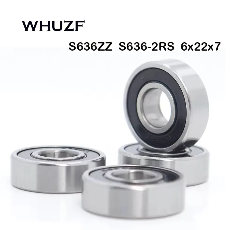 

Распродажа, подшипник S636ZZ S636-2RS 6*22*7 мм (10 шт.) ABEC-7 класса Ss 636 Z, миниатюрные шарикоподшипники из нержавеющей стали S636RS
