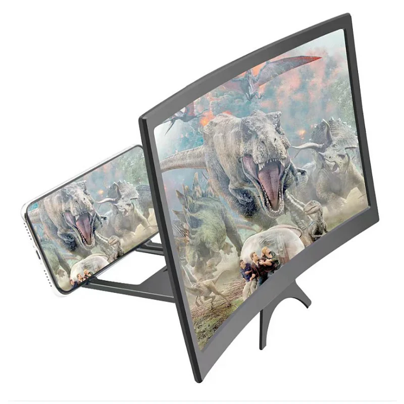 12 Inch 3D Screen Amplifier Mobile High-definition Screen Video Stand Magnifying Glass Mobile Phone Magnifying Screen