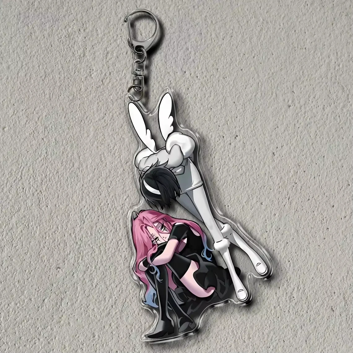 أنيمي سلسلة مفاتيح مصنوعة من الأكريليك للمرحلة الغريبة MIZI SUA TILL IVAN HYUNA LUKA 6 سنتيمتر أنيمي قلادة رائعة سلسلة معدنية شفافة