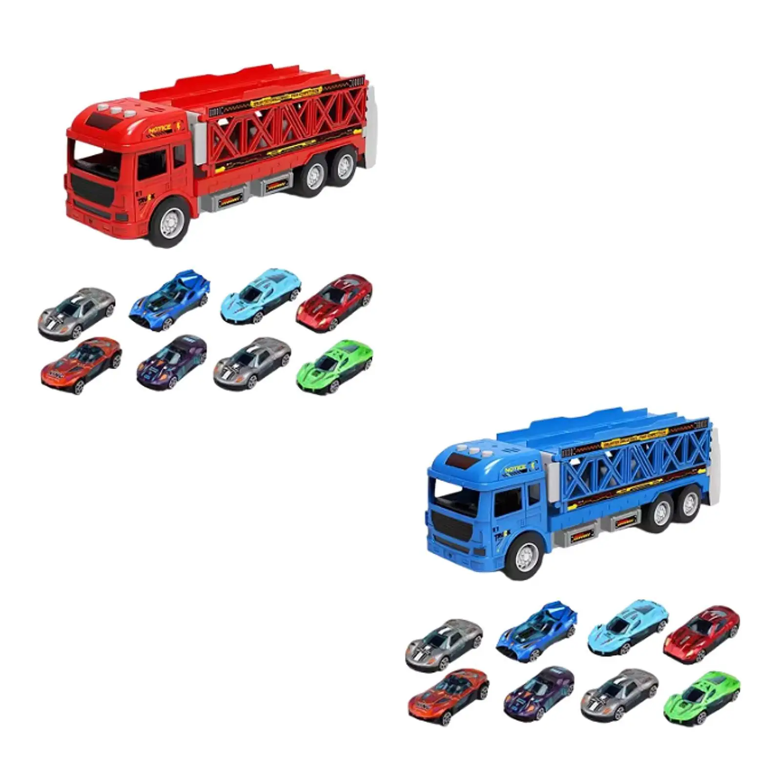 Transport Truck Toy with 6 Race Cars for Boys Girls Ages 3 4 5 6 Children