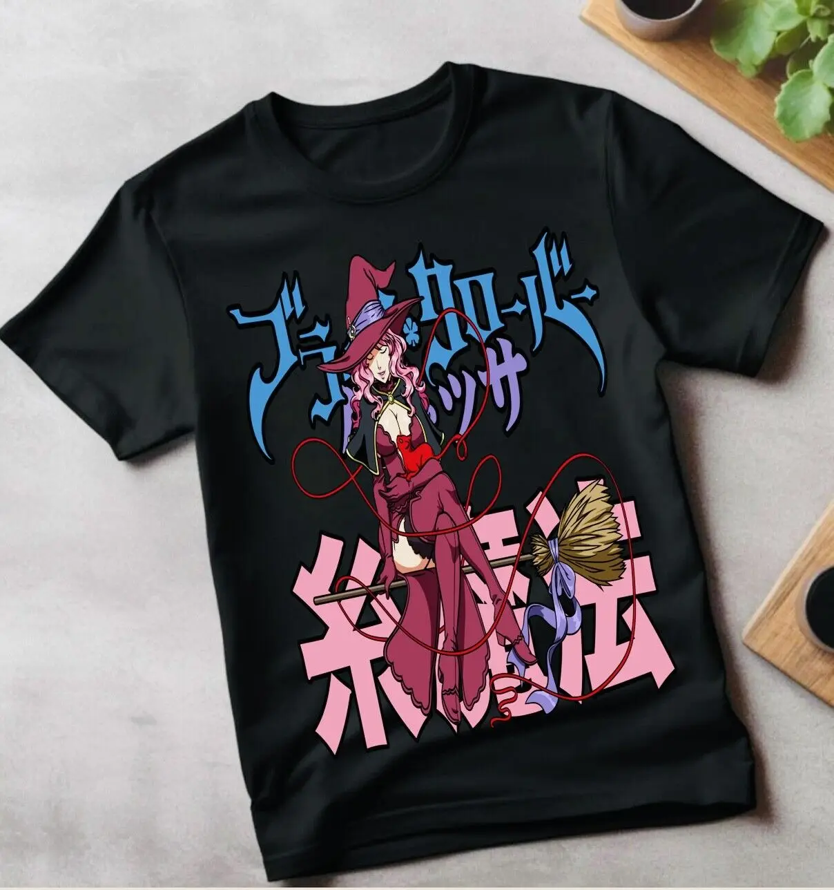 

Black Clover T-Shirt Asta Yuno Anime Manga Girl Gifts Black Shirt All Size