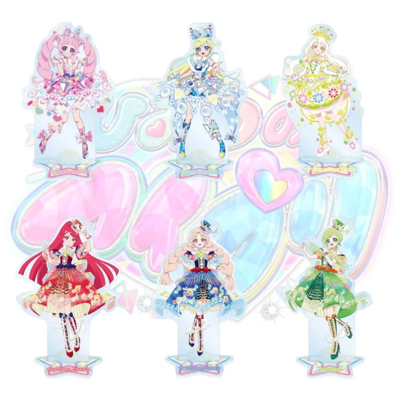 

Anime Himitsu no AiPri Acrylic Stand Model Cosplay Himari Aozora Mitsuki Hoshikawa Tsumugi Suzukaze Characters keychain Gifts