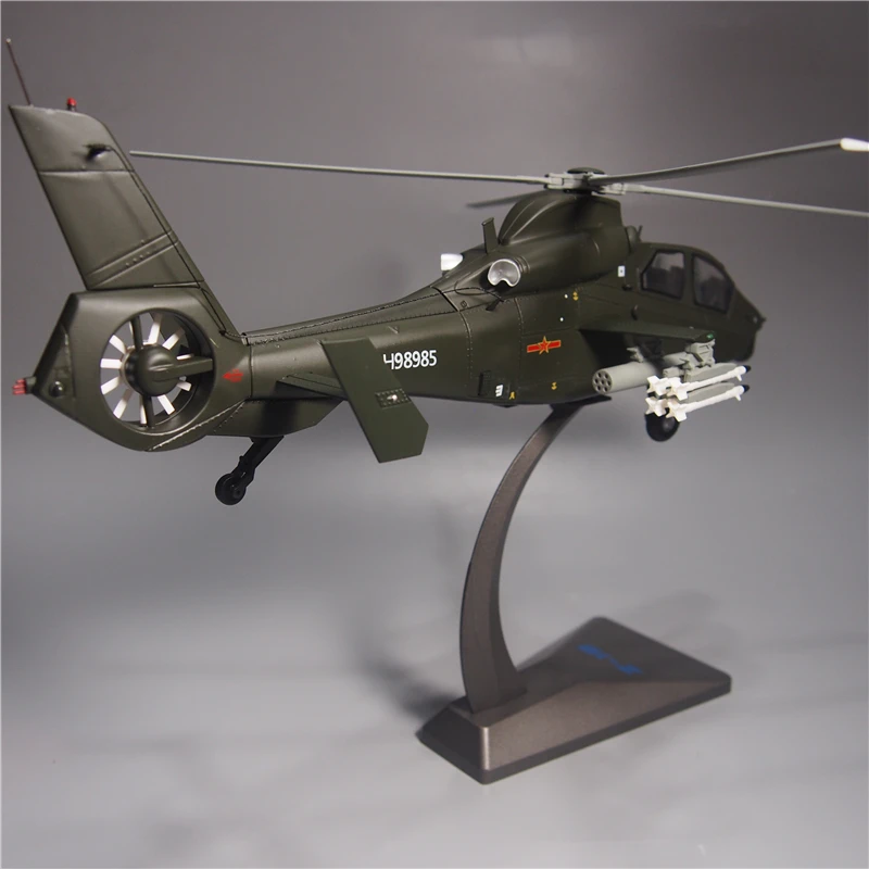 Diecast Z-19 Militarized Combat Light Helicopter Alloy Model 1:48 Scale Toy Gift Collection Simulation Display Decoration