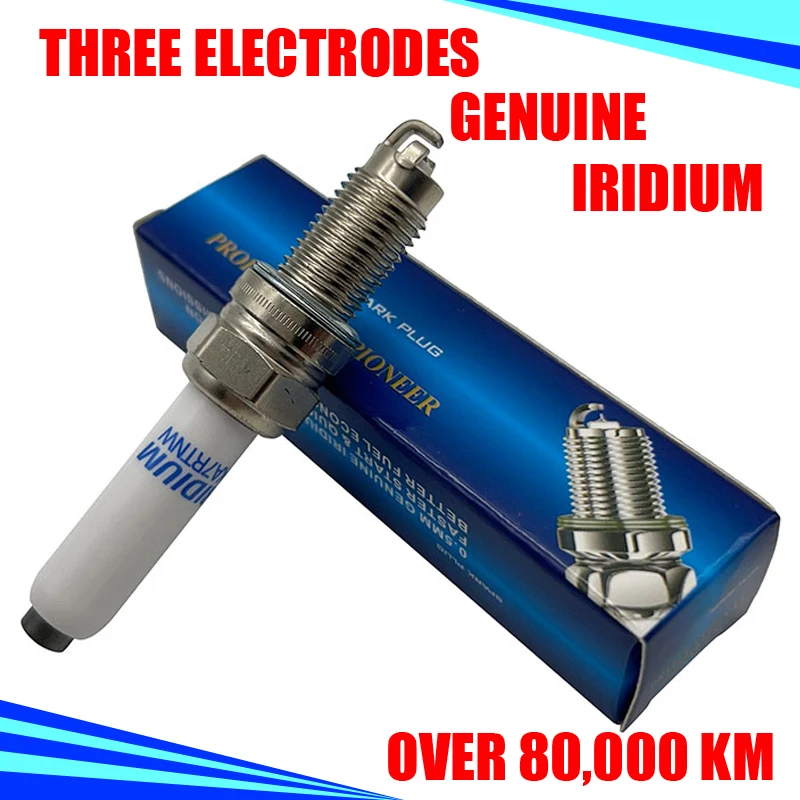 

4pcs three electrodes iridium spark plug DKA7RTNW for PKER7A8EGS 95463 04C905606A ZKER6A-10EG 96596 Y5KPP332GA
