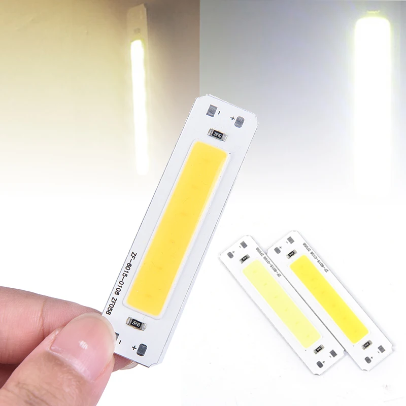 1pc 5V Input COB LED Bulb Strip Light Source For DIY USB Led Lighting 2W Bar Lamp Chip Warm Cold White