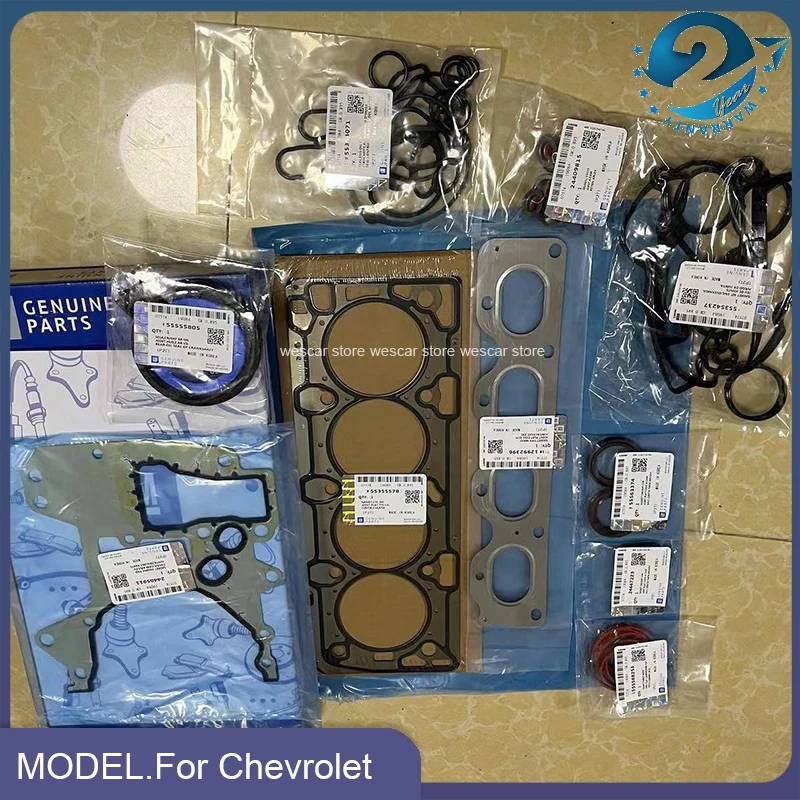 

1 Set OEM# 55568528 Engine Gasket Oil Cooler Seals kit Cylinder Head Gasket For Chevrolet CRUZE 1.6 DAEWOO Aveo Trax Opel Astra
