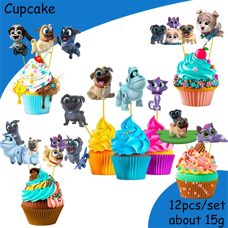 Disneypuppy dog palsBirthdayDecoration Angle Jednorazowa zastawa stołowa Kubek Talerz Obrus Baby Shower Dzieci Dziewczynki Chłopiec Materiały