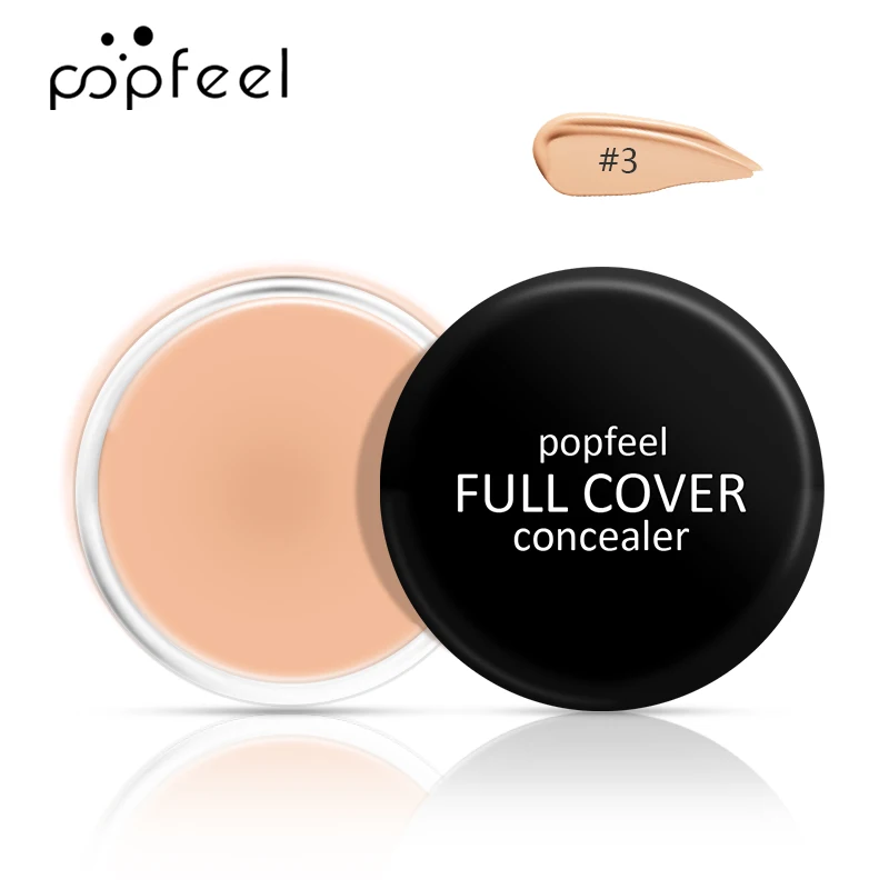 Volledige Coverbasis Concealer Crème, Vrouwen Vloeibare Foundation Gladde Concealer Corrector Langdurig Voor Donkere Vlek Onder Oogkringen