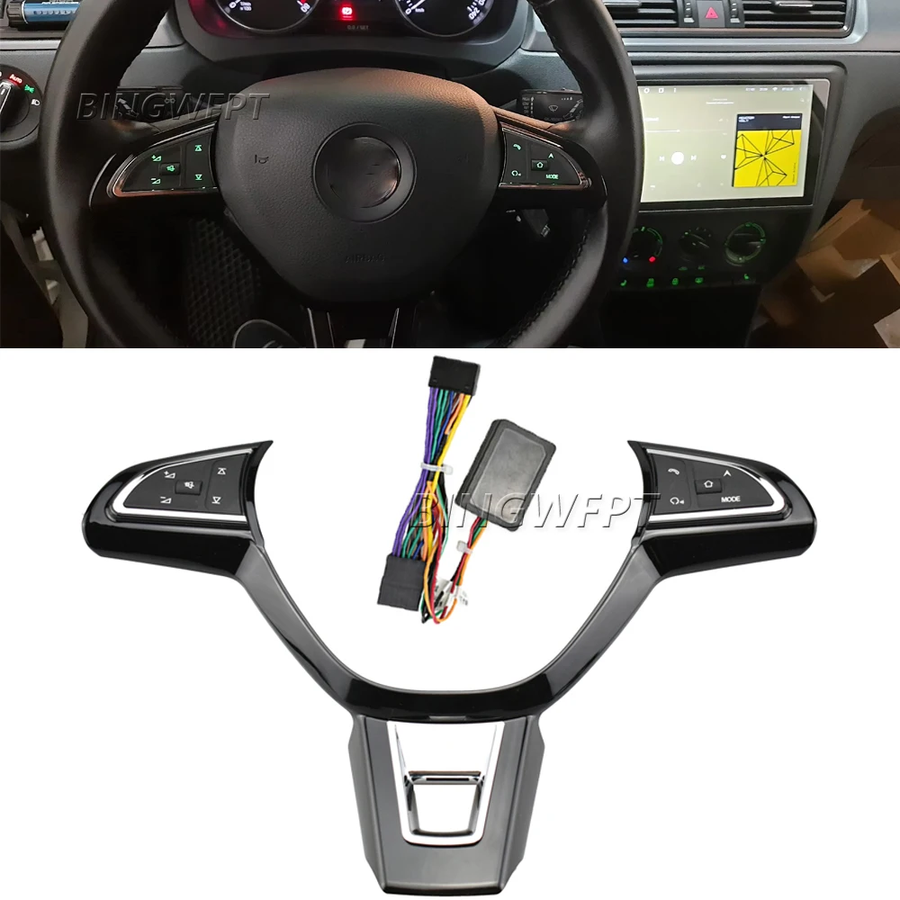 High Quality Steering Wheel Control Button Switch Volume Button Audio Switch Button For Skoda OCTIVA 2017-2019 Superb 2013-2019