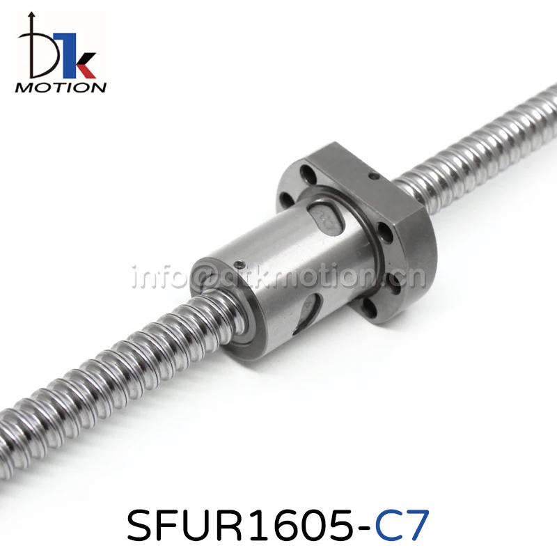 

DTK Motion SFU1605 Rolled C7 Ball Screw TBI Replaceable R16 700mm High Precision Flange CNC Spindle 3D Printer Made in Taiwan