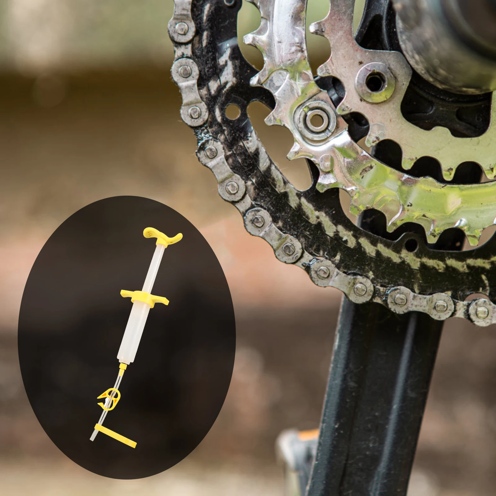 

1Set Bike Brake Bleeding Tools Mountain Cycle Hydraulic Disc Repair Kit Mineral Oil Filling Set Practical Injector