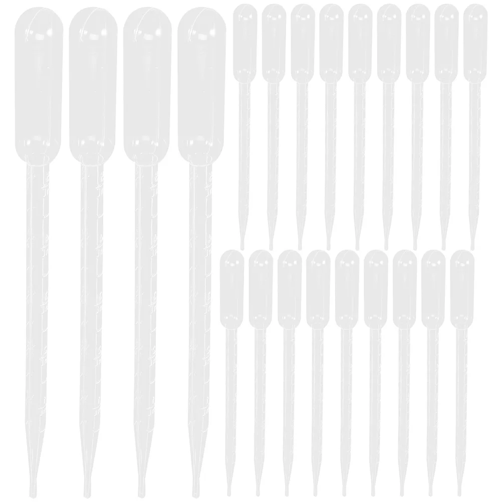 

100pcs 3ml Clear Disposable Pipettes Dropper for Essential Oil Lab Liquid Measurement Accurate Scale Lightweight