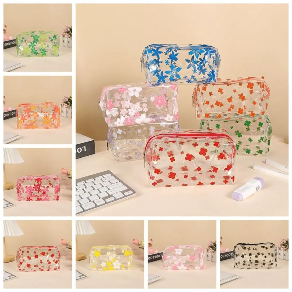 Zipper Ins Style Makeup Bag Waterproof Transparent Toiletry Bag Multifunction High Appearance Level Storage Pouch Girls