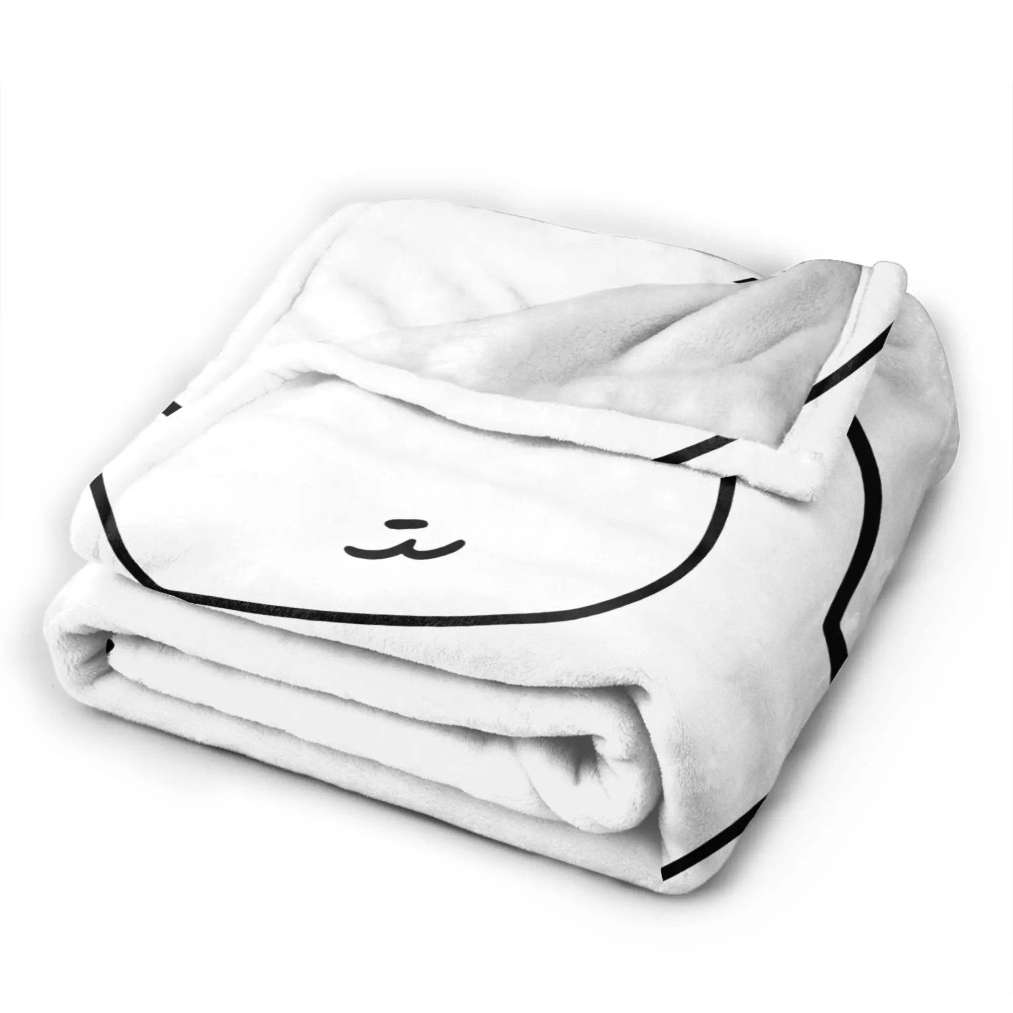Cute GANADI Throw Blanket Cozy Novelty Blanket  For Couch Chair Plane Travel Flannel Bedspread Bed Cover