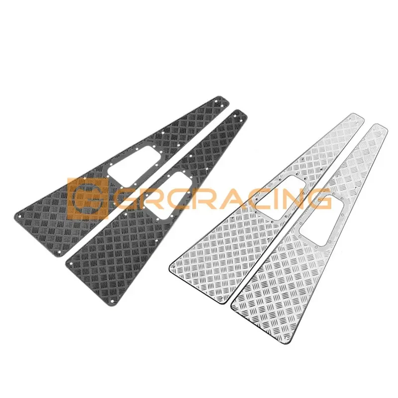 1 Pair Metal Skid Plate Decorative Piece for 1/10 RC Crawler Car Traxxas TRX4 Defender Upgrade Parts