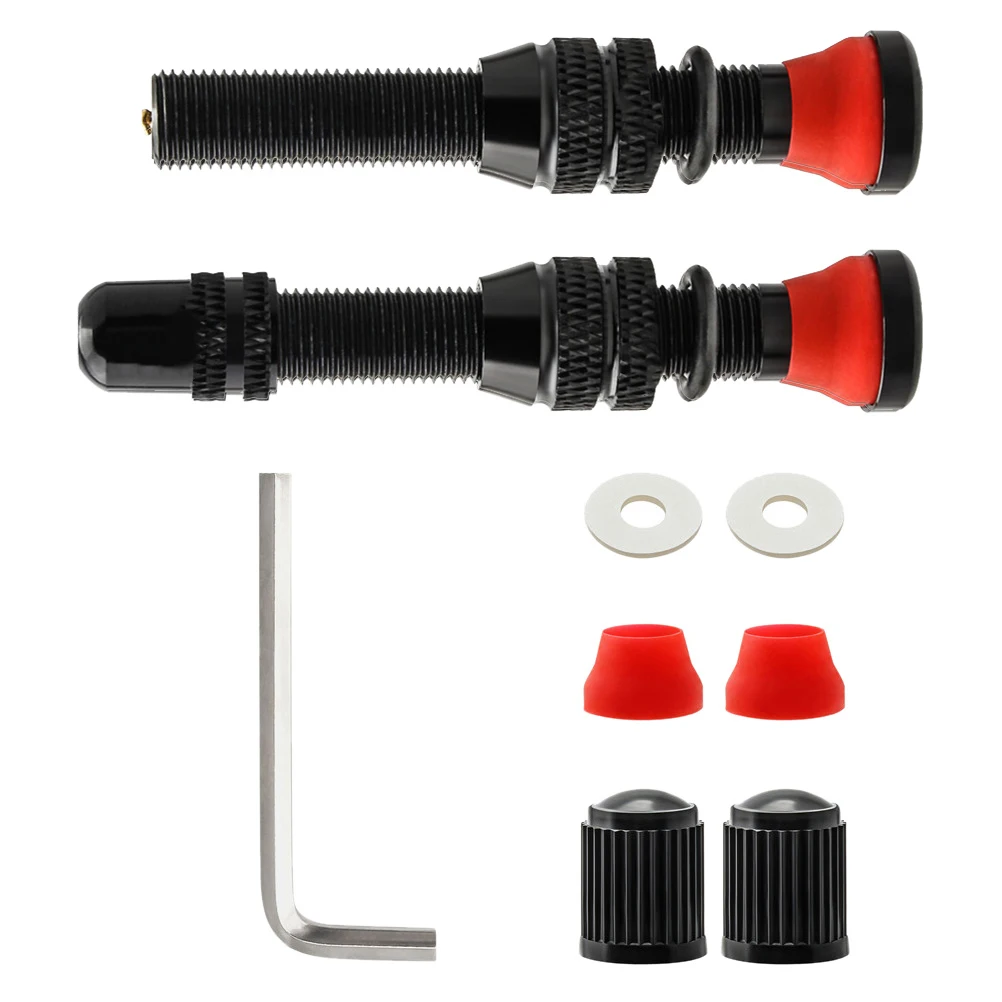 

Tubeless Valve Tire Stem Aluminum Alloy Core Replacement Stems Lightweight Bike Repair Accessories Prevent Air Leakage