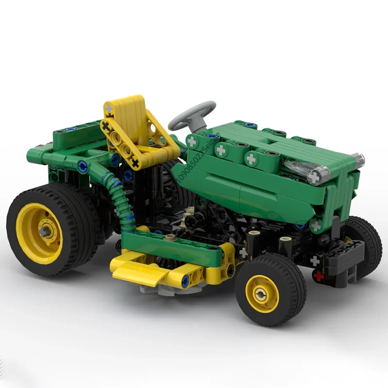 

277PCS MOC Lawn Mower Tractor Building Blocks Model DIY Assemble Bricks Educational Creative Display Collection Toys Xmas Gifts