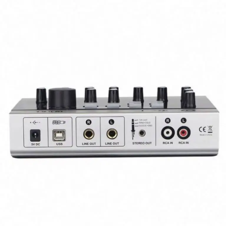 Alctron U16K MK3 USB Audio Interface Card Portable Mini Audio Mixer Usb Sound for  Live Streaming