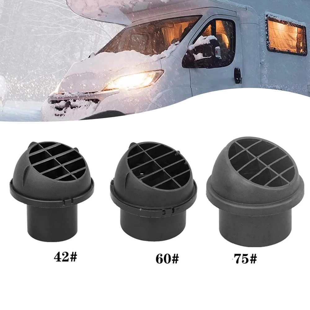 42mm 60mm 75mm Air Vent Ducting Piece Duct Pipe Outlet Rotable For Webasto Eberspaecher Diesel Parking Heater