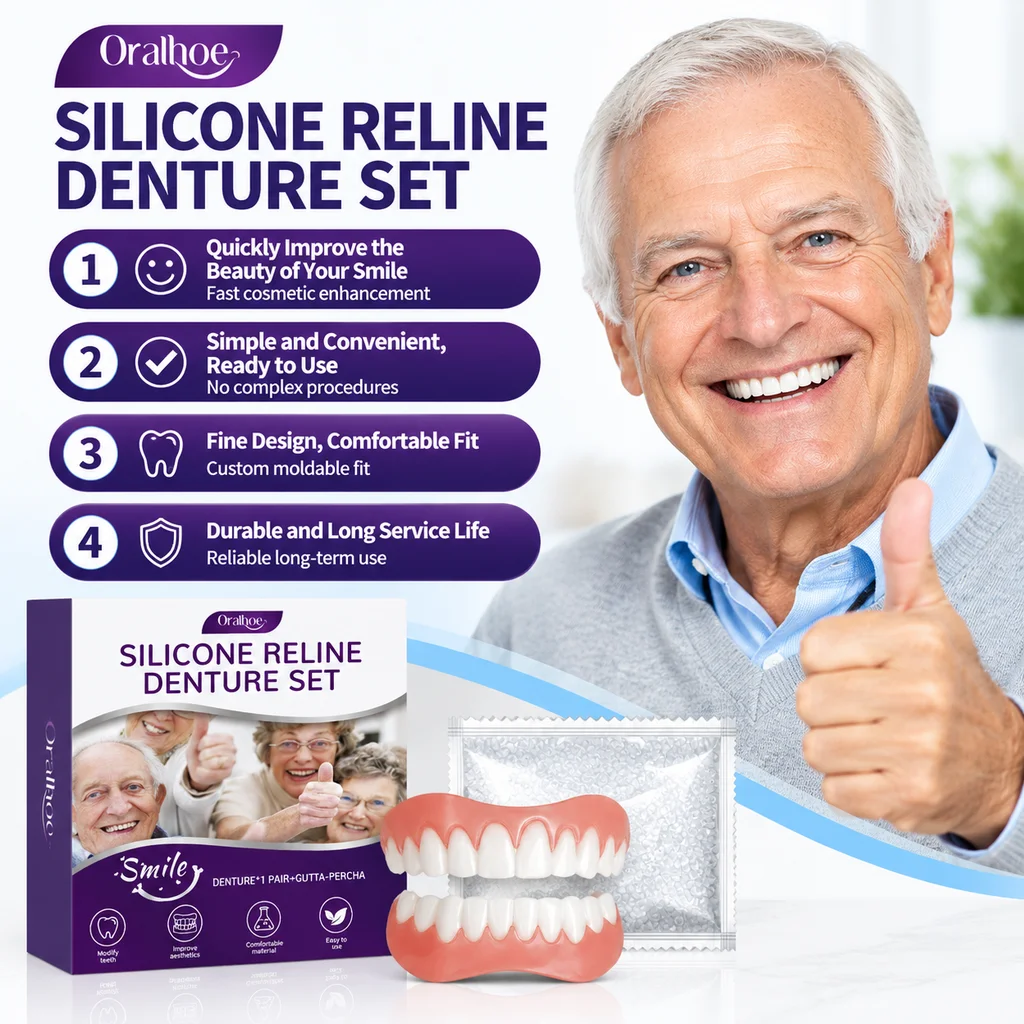 Oralhoe Denture Modification Set To Enhance The Confidence Beauty Of Smile Instantly Comfortable Material Tooth Beauty Care Set