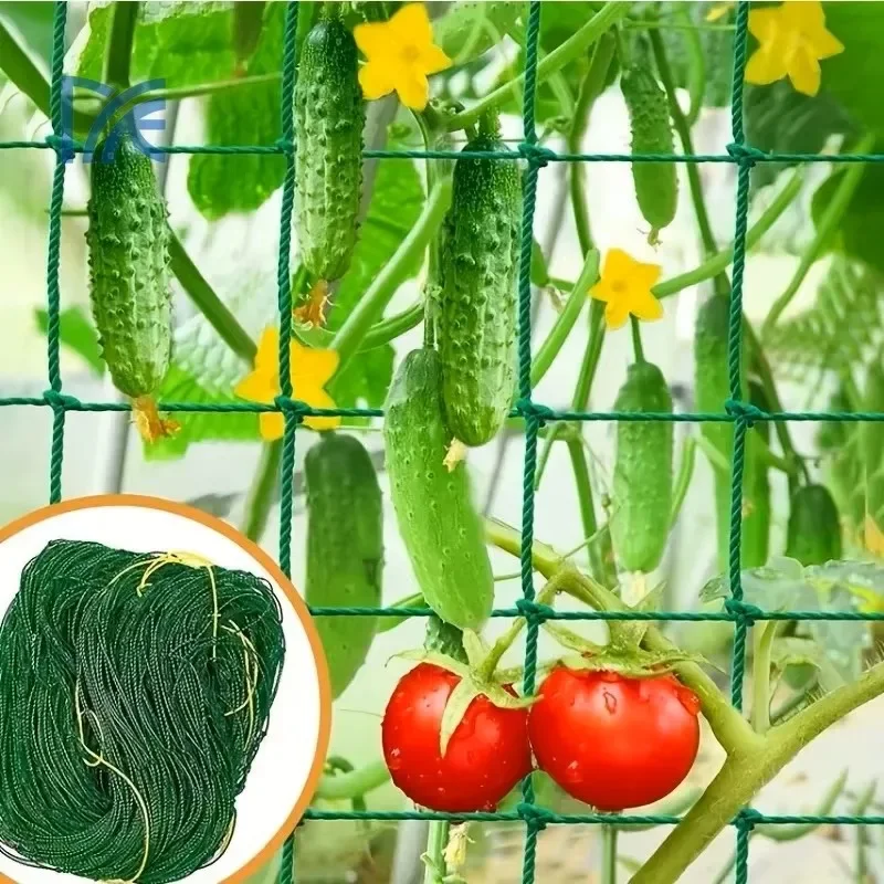 1pc Nylon Green Garden Climbing Net Plant Support Stand For Flowers Vegetable Vine Orchard Home Gardening Tools Accessories