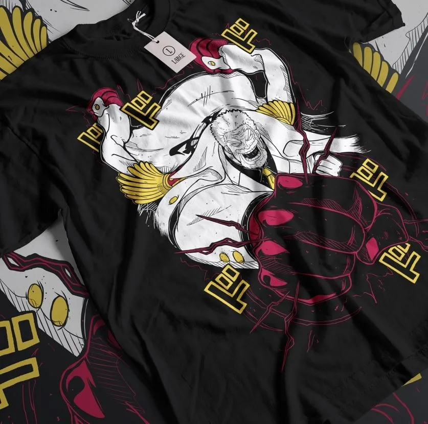 

2026 Summer ONE PIECE Anime Monkey D. Garp Printed Loose Short-sleeved Pure Cotton Children's T-shirt Tide Unisex Casual Loose