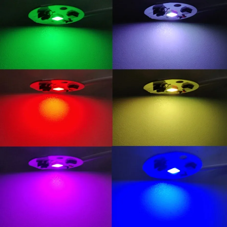 1/2/4Pcs Dimmable 5V USB LED Chip Gradient LED RGB Light Board Remote Control DIY Model Display Light PCB Board High Brightness image 3