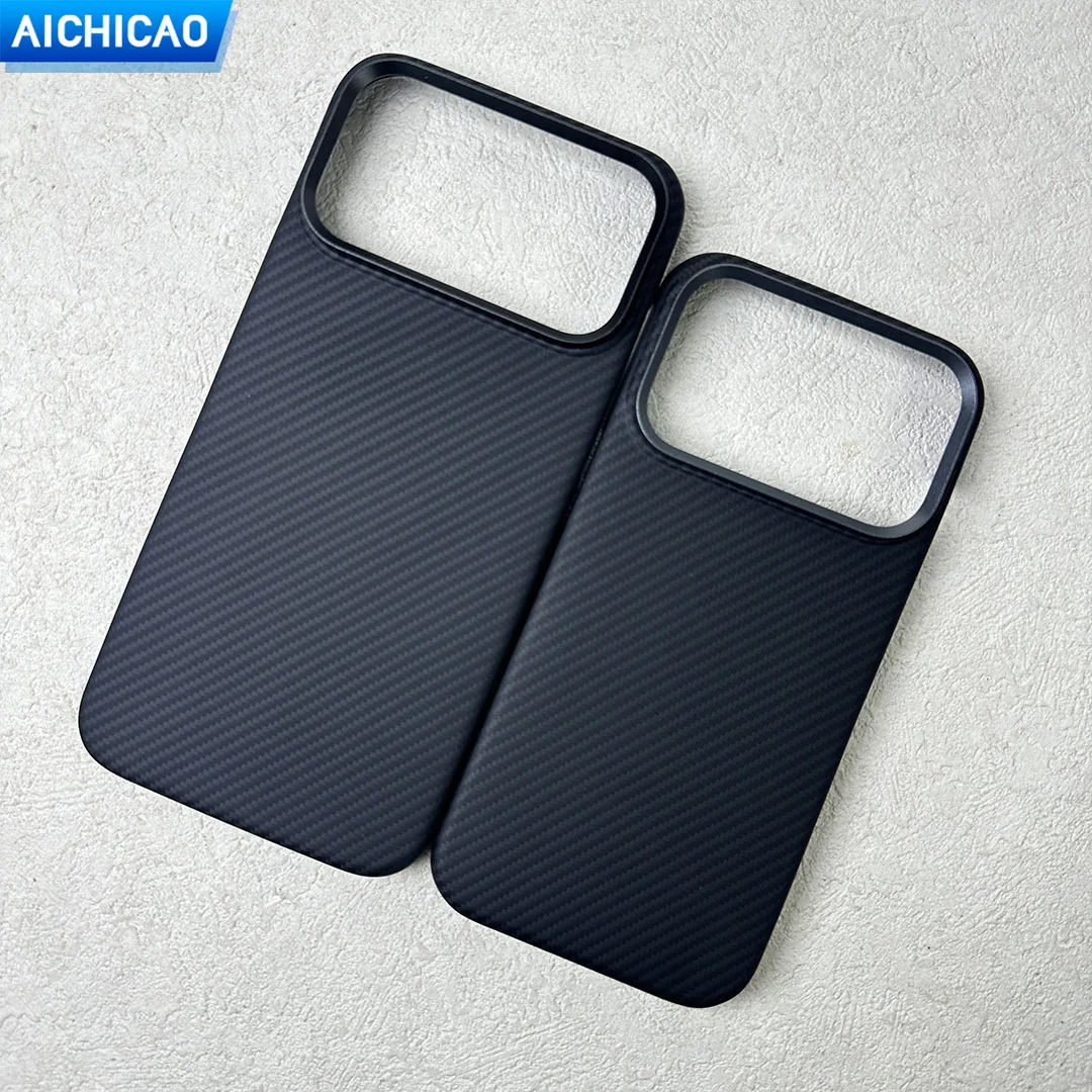 

ACC-Real Carbon Fiber Phone Case For iphone 17Pro Ultra-thin Aramid Fiber For iphone 17ProMax with Magsafe Shell